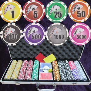 Numbered 500 Twist 11.5gm chips with Aluminium Case Photo