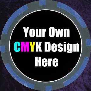 Blue Customised 11.5gm Sticker Chip Photo