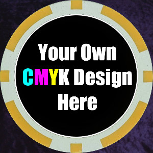 Gold Customised 11.5gm Sticker Poker Chip Photo