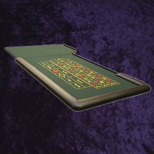 2 piece Roulette table 2.5 x 1.25m (8 x 4') Dark Green Layout Photo