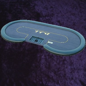 Customised Kidney  Poker Table with Tray Photo