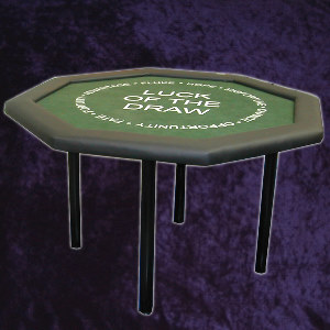 Customised Octagonal poker table with 4 metal screw in  legs Photo