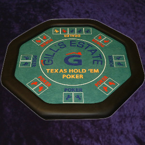 Photo 1 of Customised Octagonal poker table with 4 metal screw in  legs