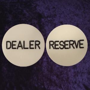Dealer-Reserve Button 50mm diameter 6mm thick