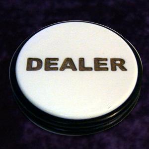 Dealer Button 75mm diameter 18mm thick