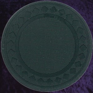 Black poker chip diamond rim 4gm
