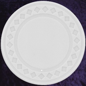 White poker chip diamond rim 4gm