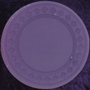 Purple poker chip diamond rim 4gm
