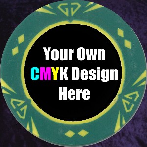 Green Customised Gem chip 14gm