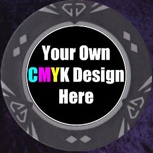 Black and Grey Customised Gem chip 14gm