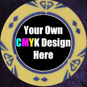 Yellow and Blue Customised Gem chip 14gm