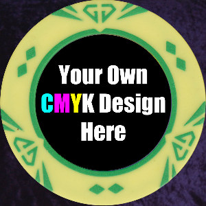 Yellow and Green Customised Gem chip 14gm