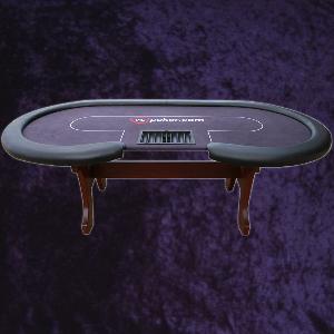 Customised Poker Table 2.5×1.3m (8×4′) with tray and H legs